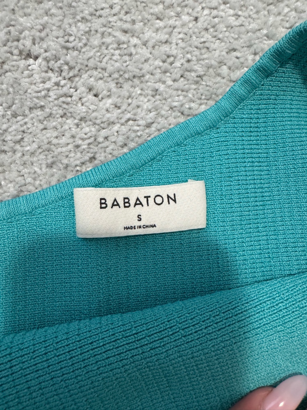 Babaton One-Shoulder Ribbed Crop Top - Picture 2 of 2